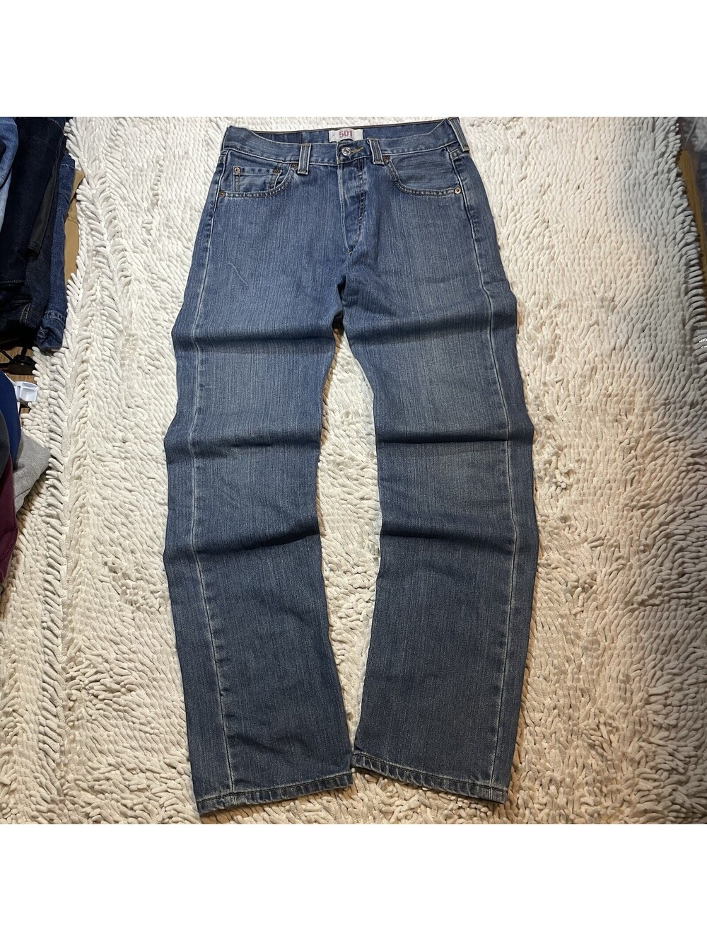 VTG Levi’s 501 Original Straight Leg Jeans 30x31 Blue Classic Fit Button-Fly Y2K